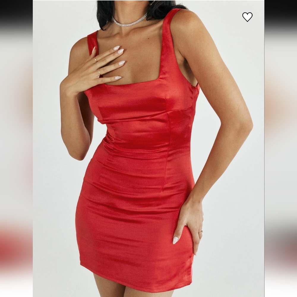 PRINCESS  Poly Cobie Mini Dress Red Size 4 Valentines Day ! - Picture 2 of 13